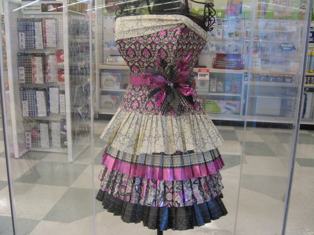 Scrapbook Paper Dress