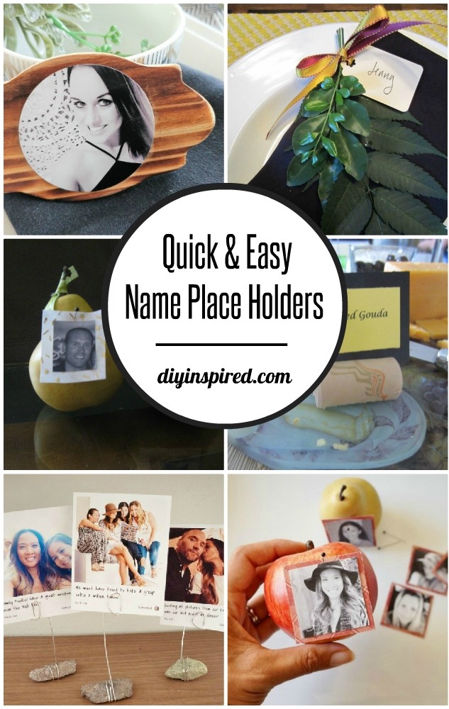 Quick and Easy DIY Place Card Holders