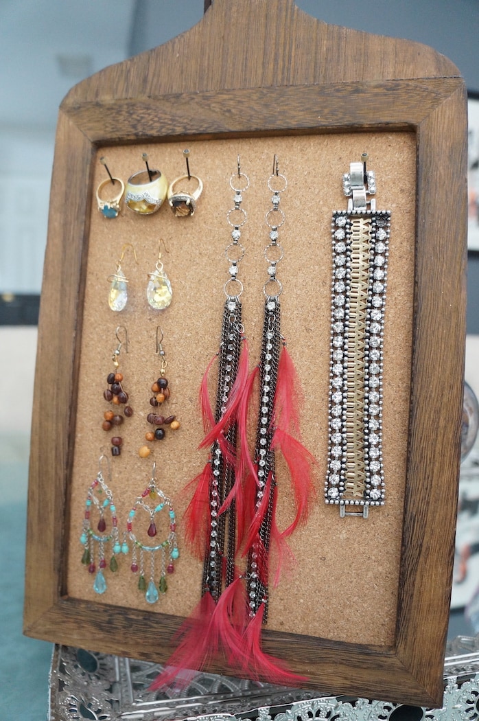 Cork Board Jewelry Display