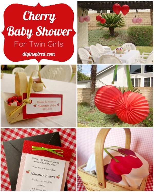 Cherry Baby Shower for Twins DIY Inspired