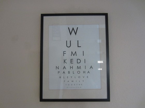 Eye Chart Wall Art