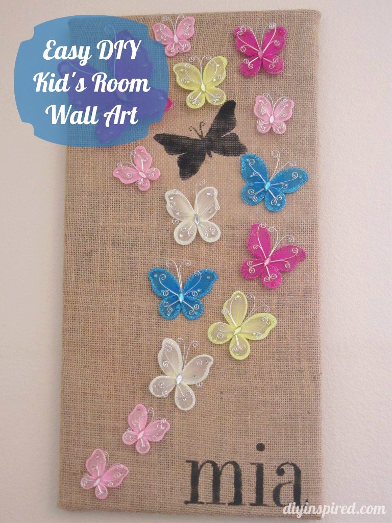 Easy DIY Kid's Room Wall Art - DIY Inspired
