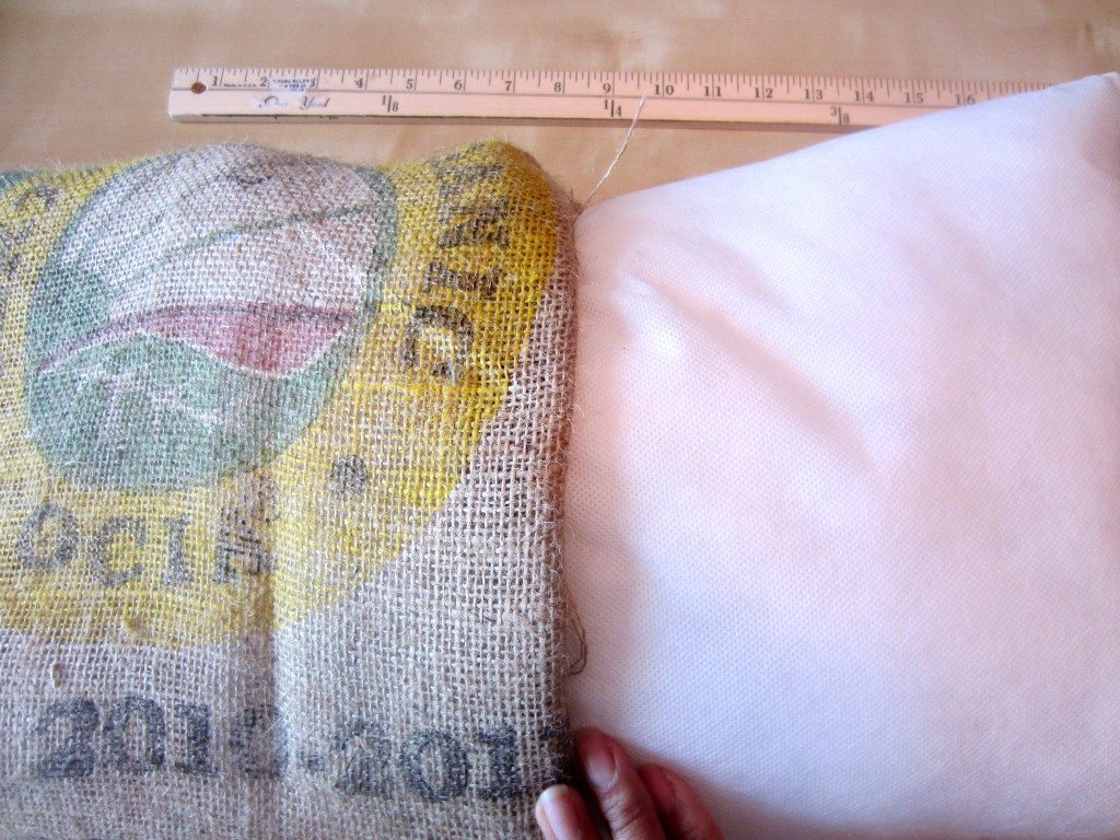Recycled Coffee Bean Sack Outdoor Pillow (5)