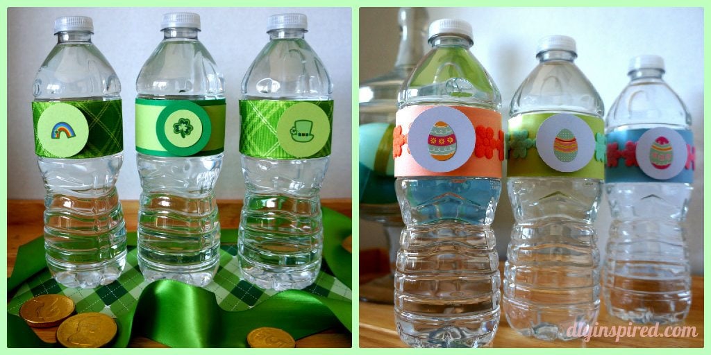 Holiday Bottled Water Collage