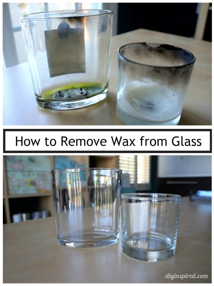 decaan Hoofd slikken How to Remove Wax from Glass - DIY Inspired