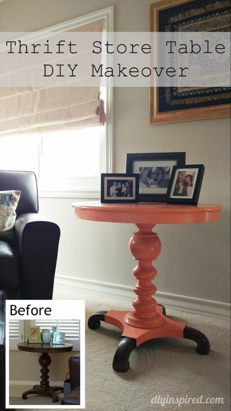 Thrift Store Table Makeover - DY Inspired