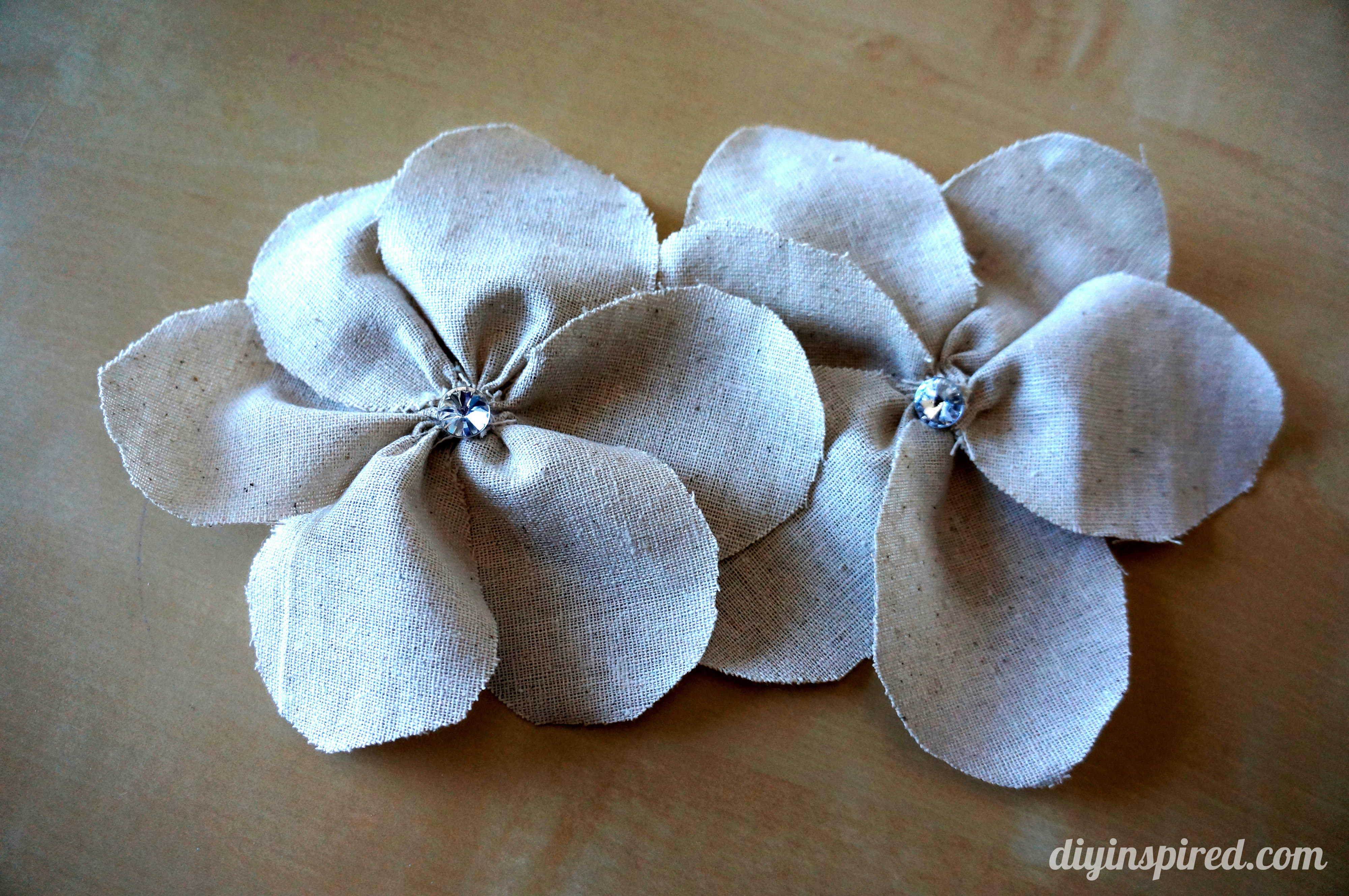 How to Make a Burlap Flower - DIY Inspired