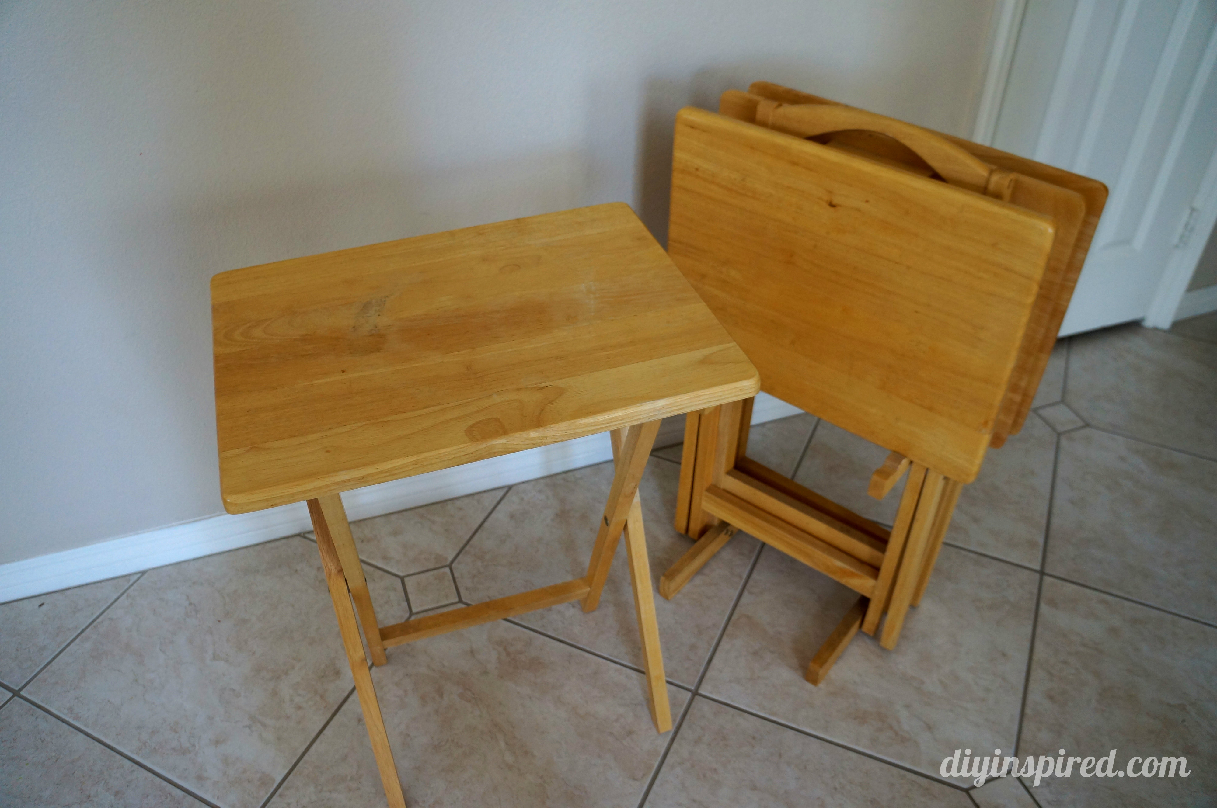 TV Tray Table Upcycle - DIY Inspired