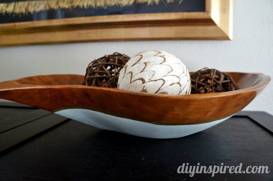 Hand Painted Wooden Bowl Knockoff Diy