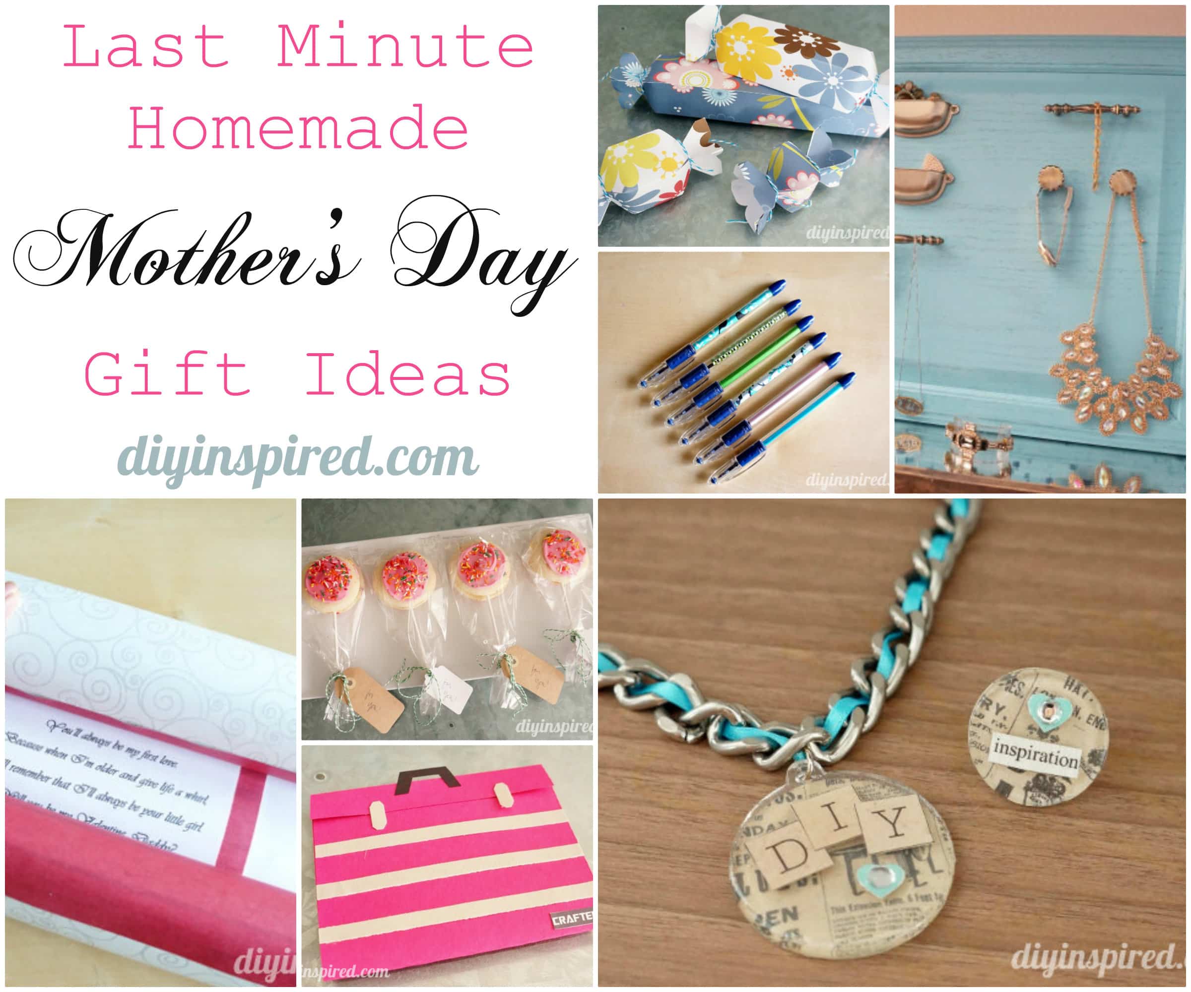 Last Minute Homemade Mother's Day Gift Ideas - DIY Inspired