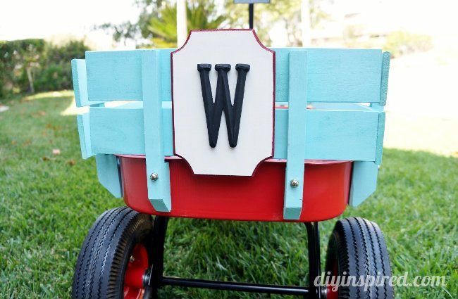 Monogram Wooden Wagon Plaque DIY