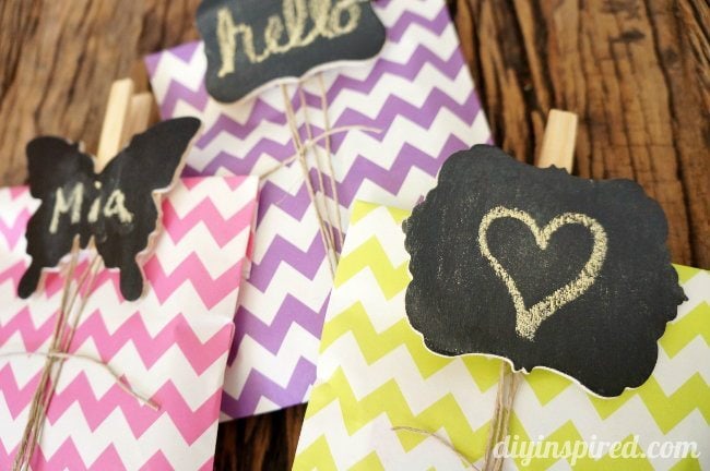 DIY Chalkboard Clothespin Tags How To
