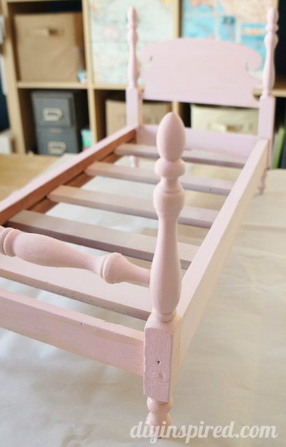 Refurbished Thrift Store Doll Bed Makeover