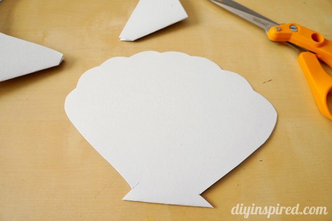 How to make an easy Little Mermaid Clam Shell Card