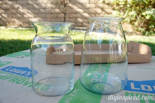 DIY Mercury Glass Vases