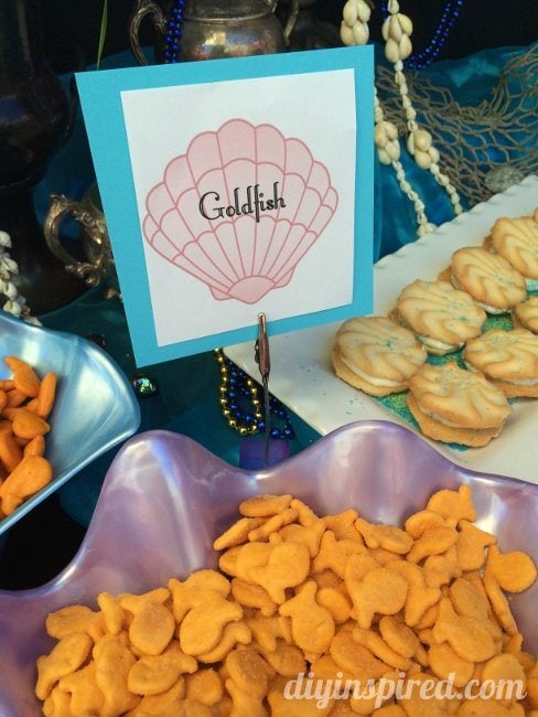 Little Mermaid Party Food Goldfish