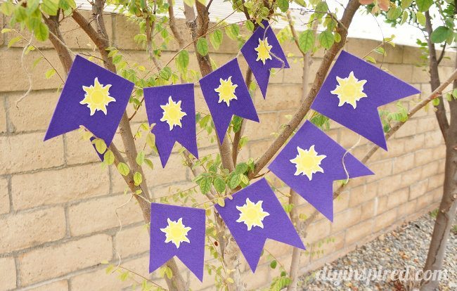 Iron-On Rapunzel Sun Bunting with Printables