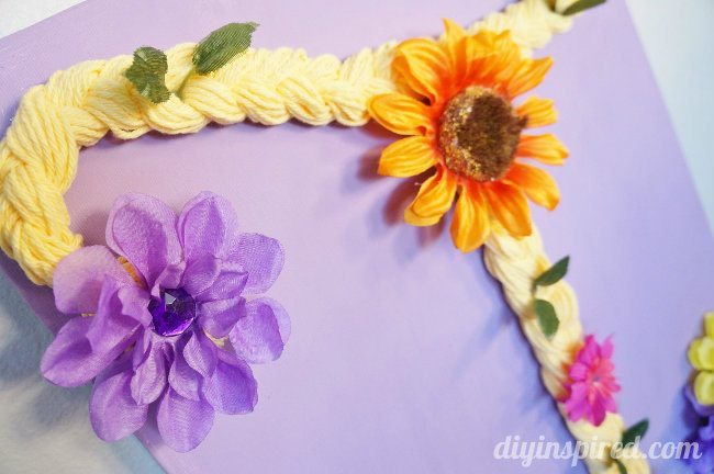 Rapunzel Monogram with Flowers