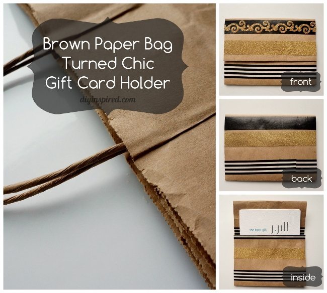 Brown Paper Bag Turned Chic Gift Card Holder (650x584)