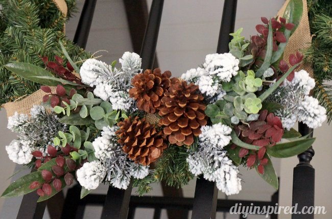 Entryway Christmas Wreath DIY