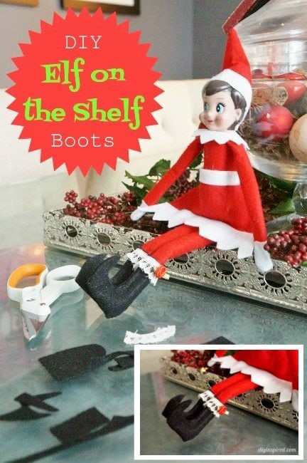 DIY Elf on the Shelf Boots - DIY Inspired