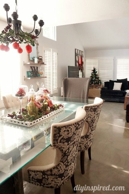 DIY Inspired Christmas Home Tour Dining Room