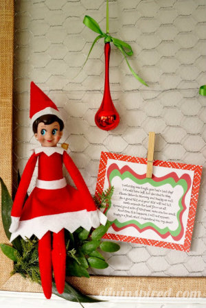 Elf on the Shelf Bad Day Poem with Printable - DIY Inspired