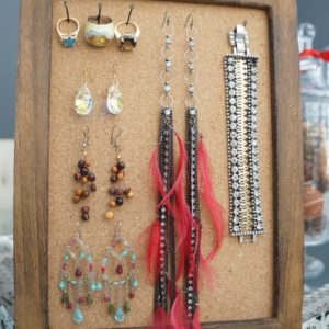 Cork Board Jewelry Organizer DIY