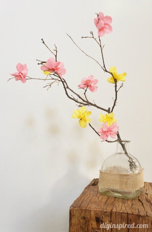Craft Flowers on Natural Branches