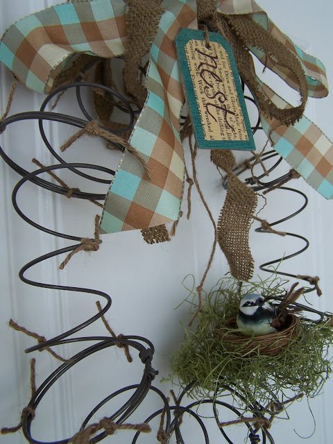 Bed Spring Wreath