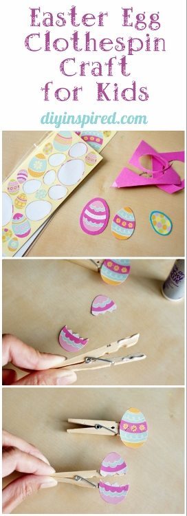 Easy Clothespin Craft for Preschoolers