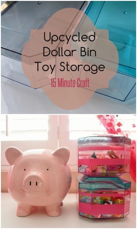 Easy Upcycled Toy Storage Idea