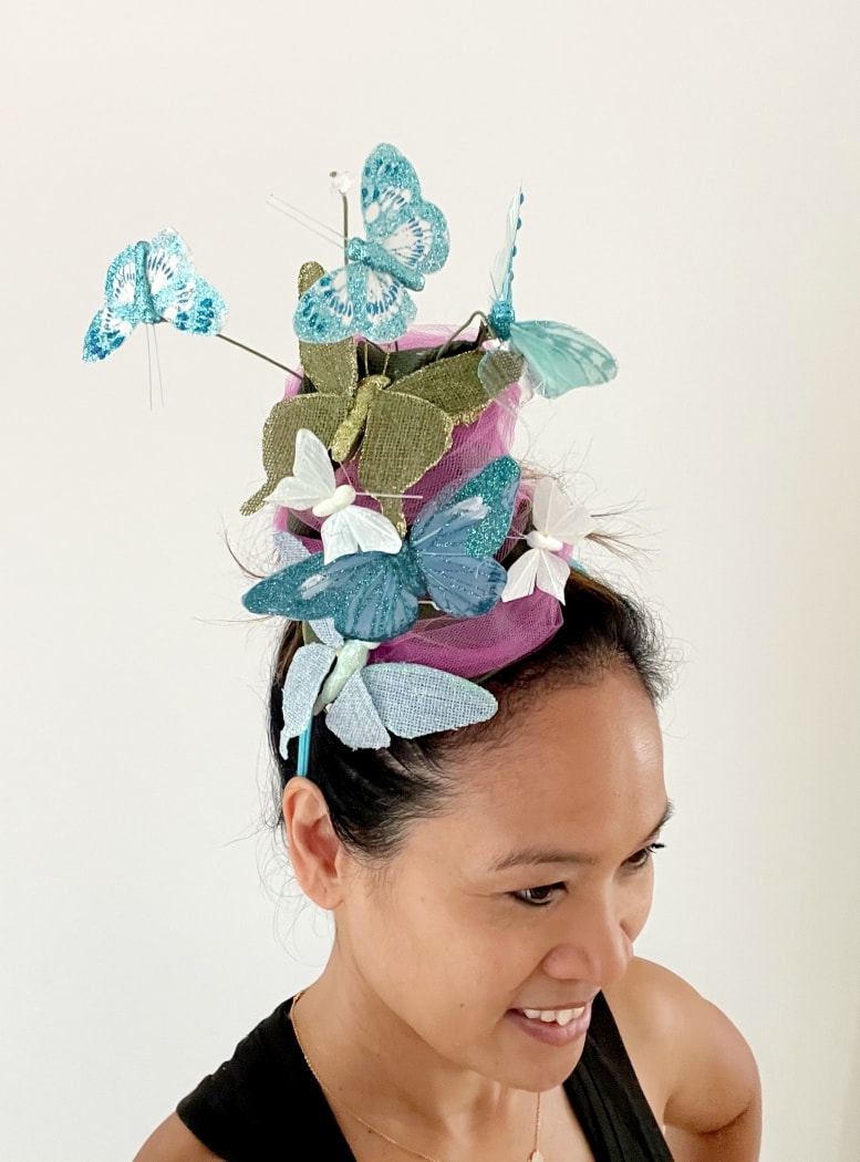 DIY Butterfly Kentucky Derby Hat Headband