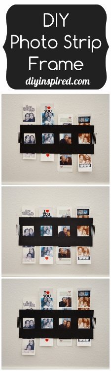 DIY Photo Strip Frame with Paper
