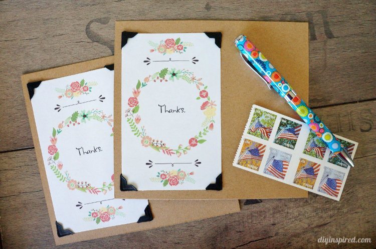 DIY Thank You Postcards with Graphics