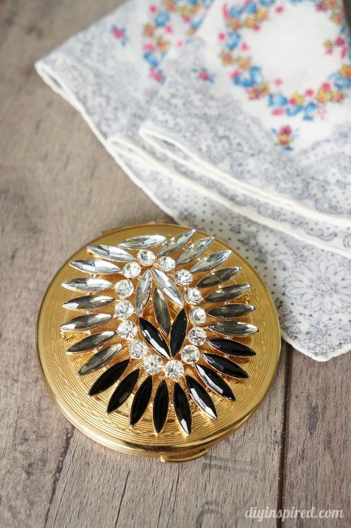 Upcycled Vintage Compact Bohemian Inspired