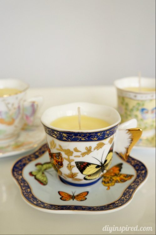 DIY Scented Teacup Candle for Mother's Day