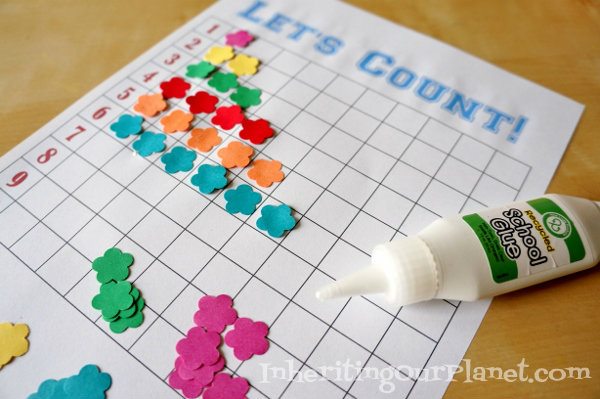 Counting Kids Activity for Preschool Printable
