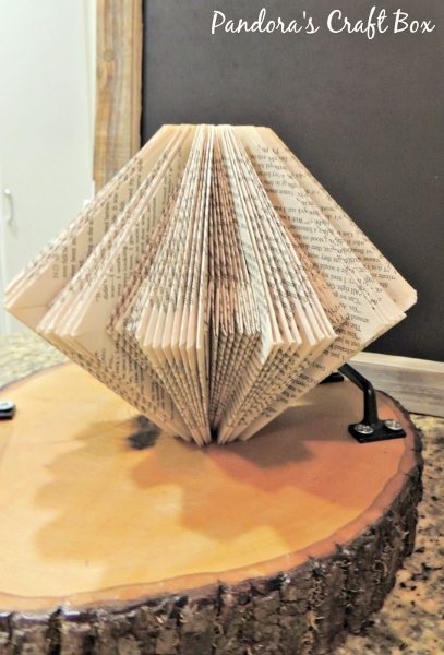 Recycled Book Folding Art Piece