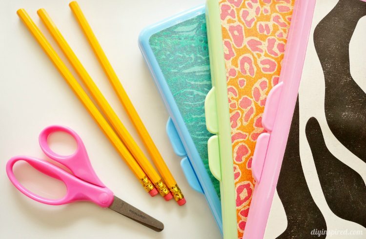 Repurposed Baby Wipe Container Pencil Boxes