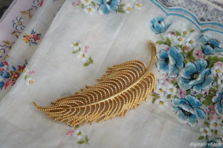 Flea Market Finds- Feather Pin