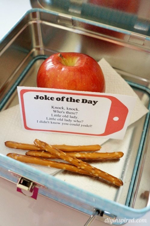 Joke of the Day Printable Lunch Box Notes