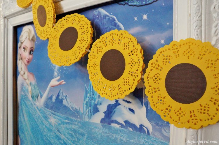 Frozen Fever Party Ideas with Sunflowers