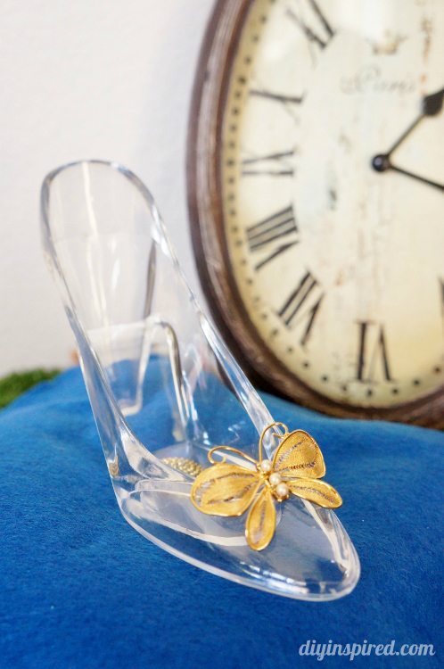 Cinderella Movie DIY Party Centerpieces wit Glass Slipper