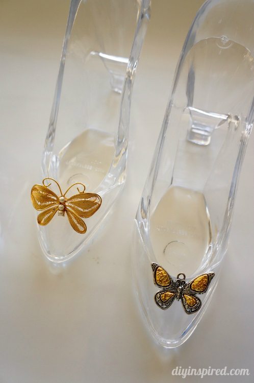 Cinderella Movie Glass Slipper with Butterfly
