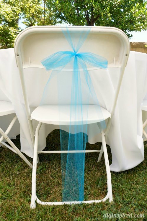 Cinderella Party Tulle Bow for Ghế