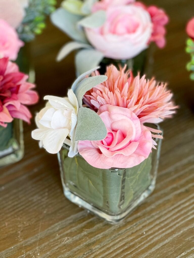 Small Pink Flower Centerpieces
