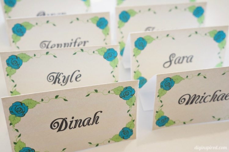 DIY Dinner Party Name Cards
