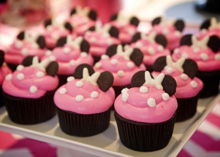 Bánh cupcake tiệc sinh nhật chuột Minnie (1)