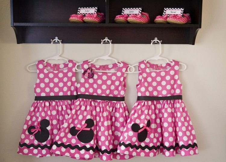 Minnie Mouse Birthday Party Dresses and Shoes